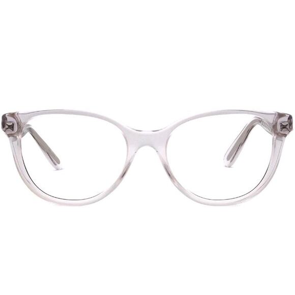 Coach Clear Eyeglasses HC 6177 5111 Crystal Rounded Cat Eye Frame 52 17 140 - Picture 3 of 15